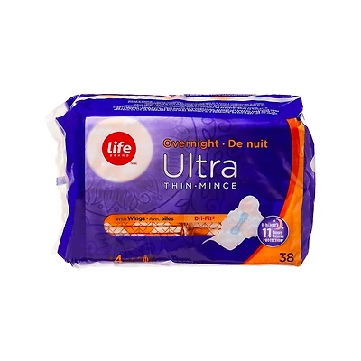 Life Ultra Thin Overnight With Flexi-Wings® 38