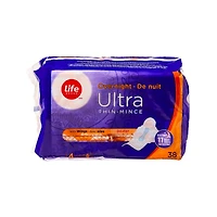 Life Ultra Thin Overnight With Flexi-Wings® 38