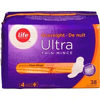 Life Ultra minces de nuits Avec Flexi-Wings® 38