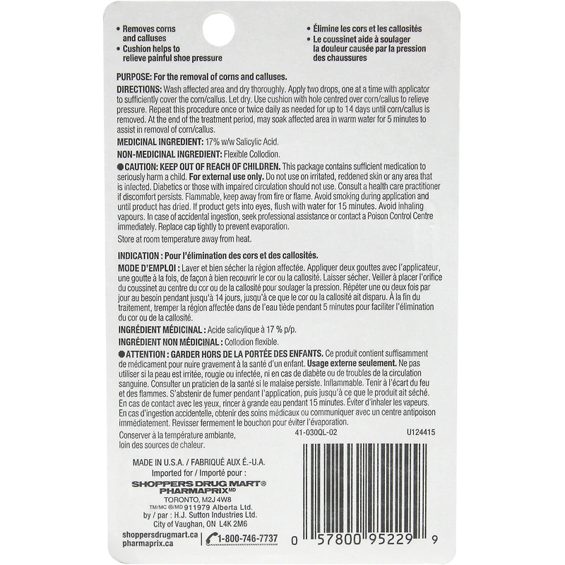 Liquid Corn & Callus Remover  With 17% w/w Salicylic Acid