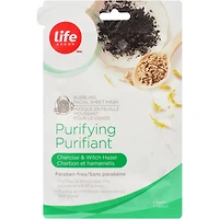 Masque  en feuille moussant purifiant
