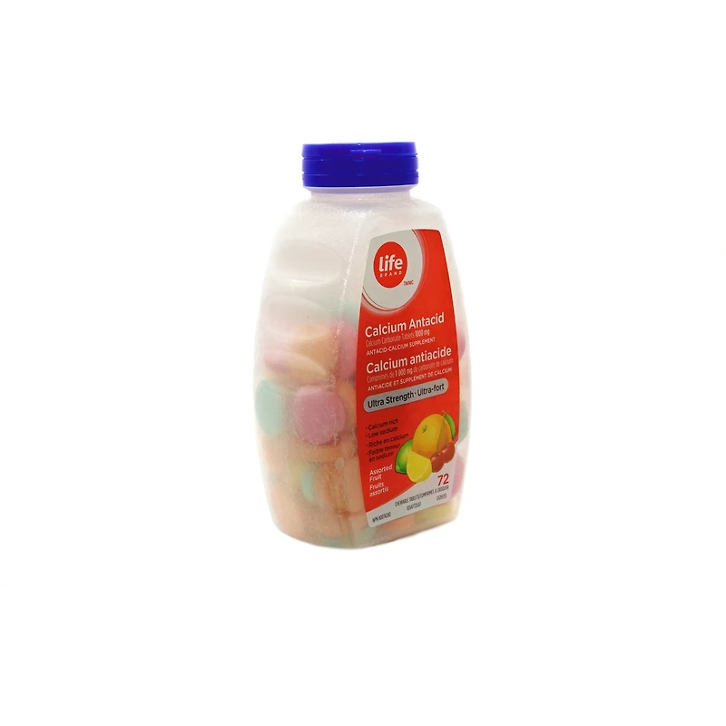 Calcium Antiacide Ultra Fort fruits varies 72ct
