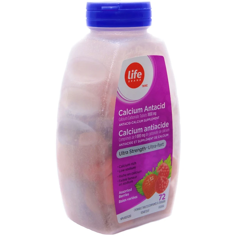 Lb Us Calcium Antacid Berry 72ct