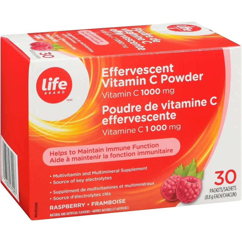 Poudre de vitamine C effervescente