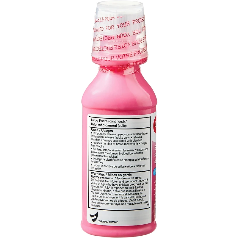 Solution de sous-salicylate de bismuth, Action nappante protectrice, ordinaire