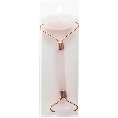 Rouleau en quartz rose pour le visage