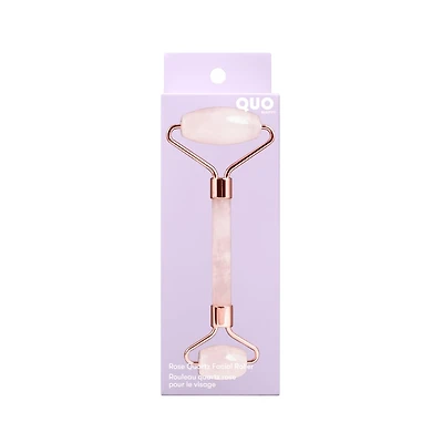 Rouleau en quartz rose pour le visage