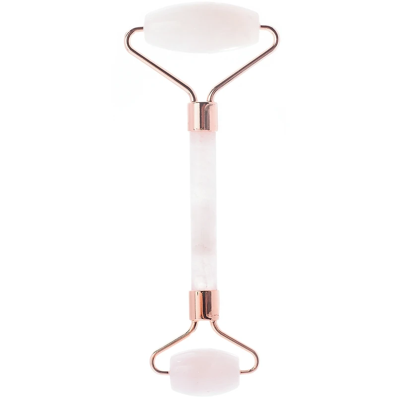 Rouleau en quartz rose pour le visage