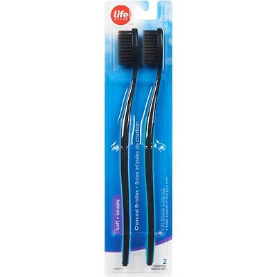 Brosse á Dents Mince et Souple Charbon