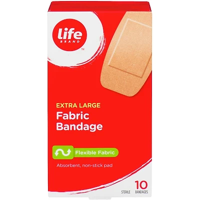 Lb Flexible Fabric Bandages Xl