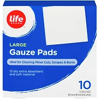 GRANDES Compresses de gaze
