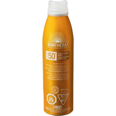 Sunthera3 écran solaire  à vaporisation continue FPS50+