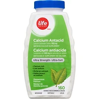 Calcium Antacid Ultra Strength Peppermint 160