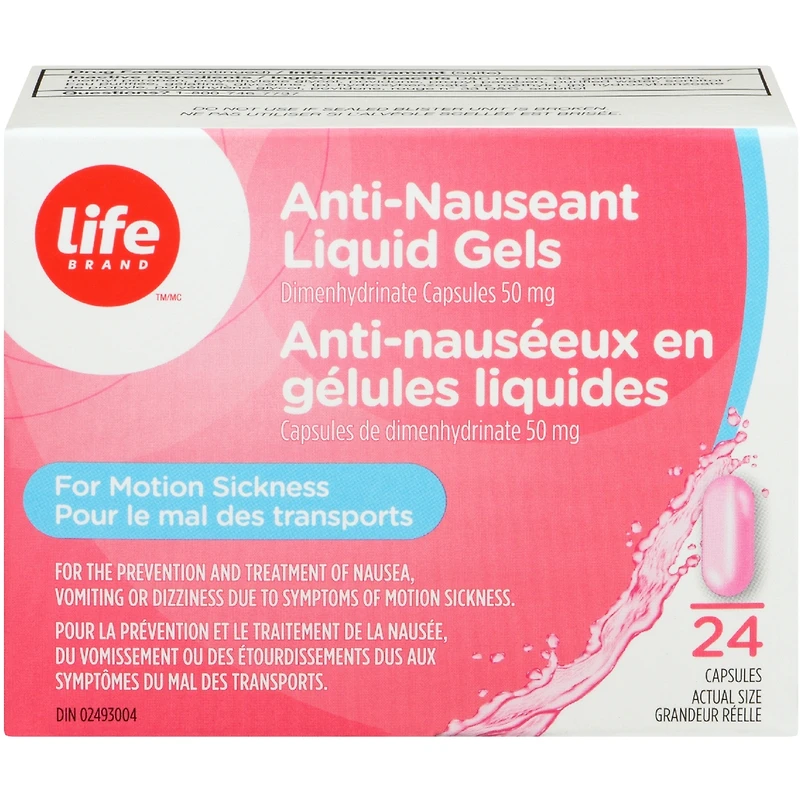 Anti-nauséeux en gélules liquides