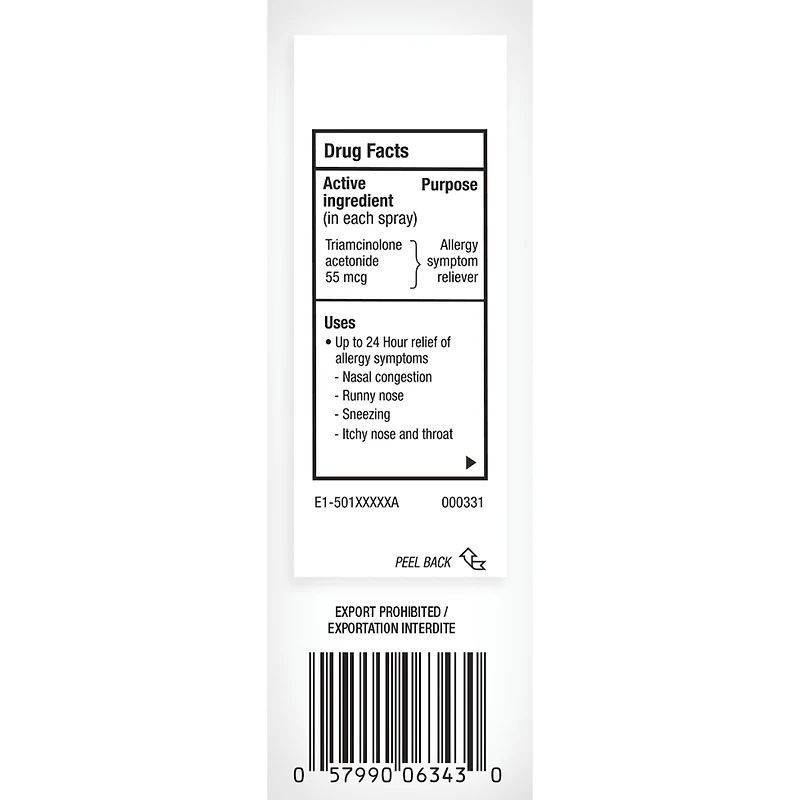 Nasacort Allergy 24hr 120 sprays
