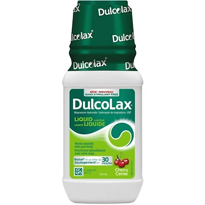 Liquid Laxative for Gentle Occasional Constipation Relief, For Adults and Children Ages 2 and Over, Stimulant-Free, Fast Acting Laxative, Cherry
