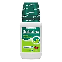 DulcoLax Liquid Laxative for Gentle Occasional Constipation Relief, For Adults and Children Ages 2 and Over, Stimulant-Free, Fast Acting Laxative, Cherry, 354mL Bottle