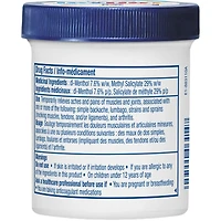 Medicated Pain Relief Balm, Relieves Minor Aches and Pains of Muscles and Joints Associated with Arthritis, Backache, Strains and Sprains, Menthol 7.6%, Methyl Salicylate 29%, 99.2g Jar