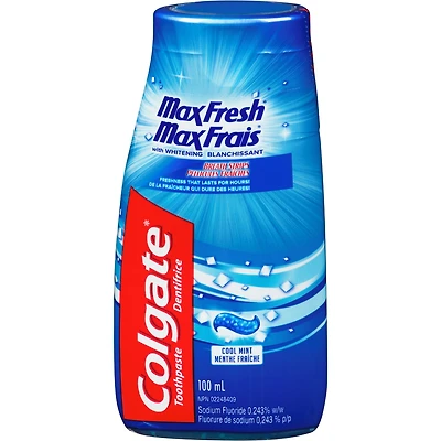 Colgate Max Fresh Liquid Gel 2-in-1 Toothpaste and Mouthwash, Cool Mint, 100 mL