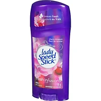 Lady Speed Stick Fresh Infusions Antiperspirant Deodorant Invisible Solid, Cherry Blossom