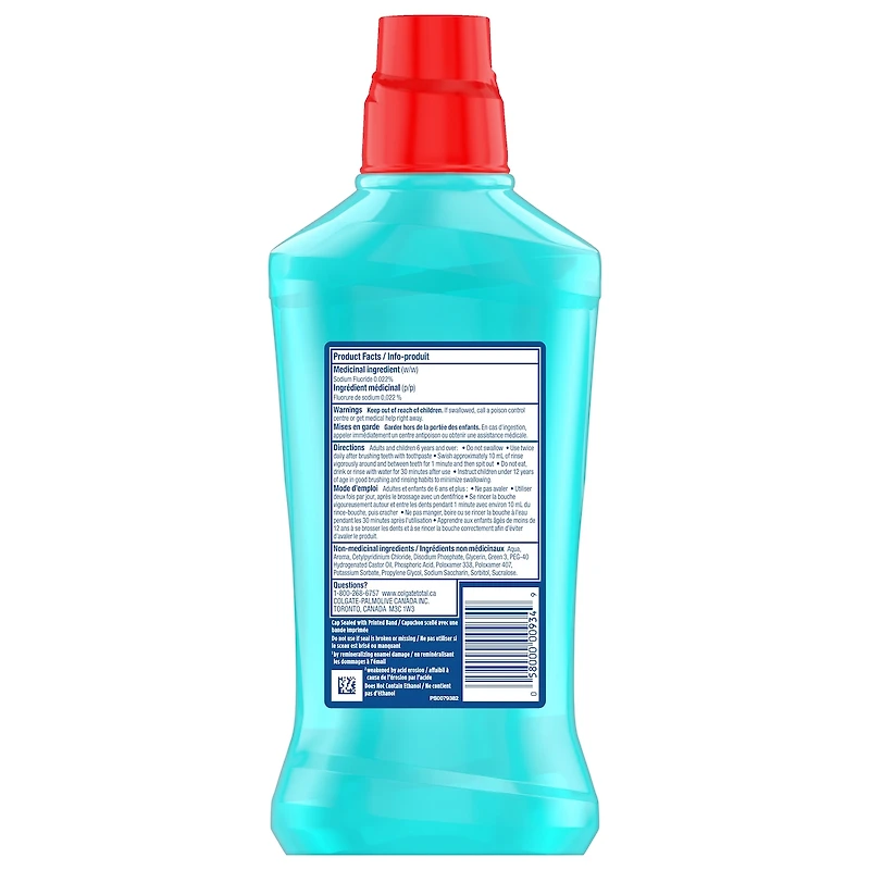 Colgate Total Daily Repair Fresh Mint Fluoride Mouthwash, 1 L