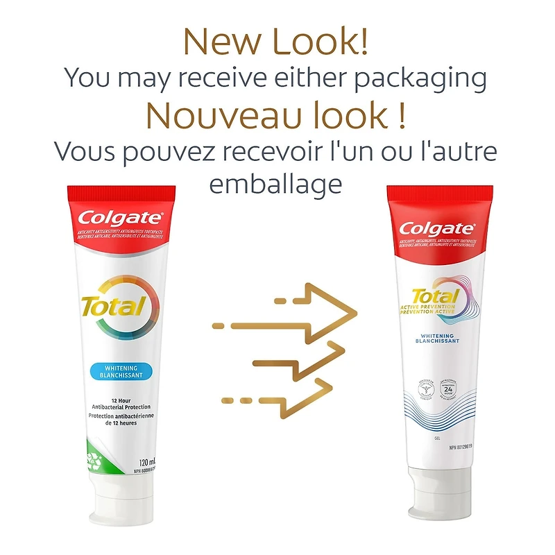 Total Prevention Active Gel Dentifrice Blanchissant