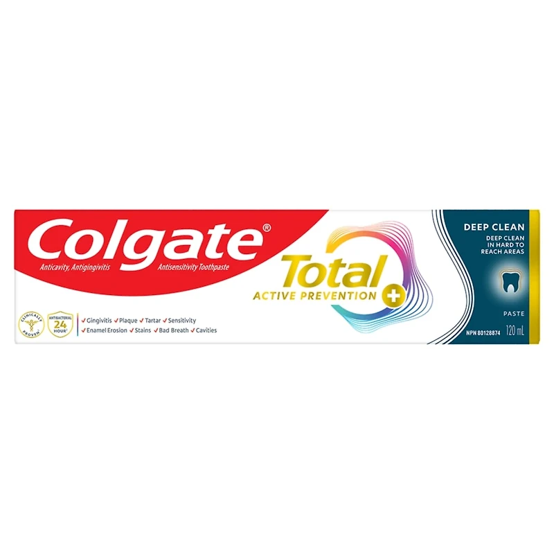 Total Prevention Active Plus Dentifrice Nettoyage en Profondeur