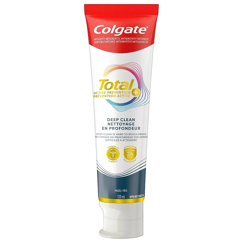 Total Prevention Active Plus Dentifrice Nettoyage en Profondeur
