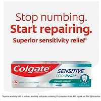 Dentifrice Colgate Sensitive Pro-Relief Répare-émail - Formule en pâte 75 ML