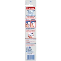 Brosse à dents souple Colgate Slim Soft Anthracite à tête compacte