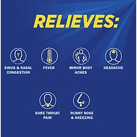 NeoCitran Cold & Sore Throat Night Hot Liquid Medication Regular Strength Lemon 10 pack