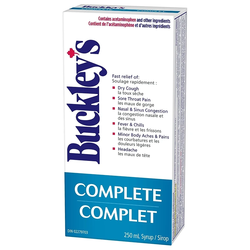 SIROP BUCKLEY'S Complet