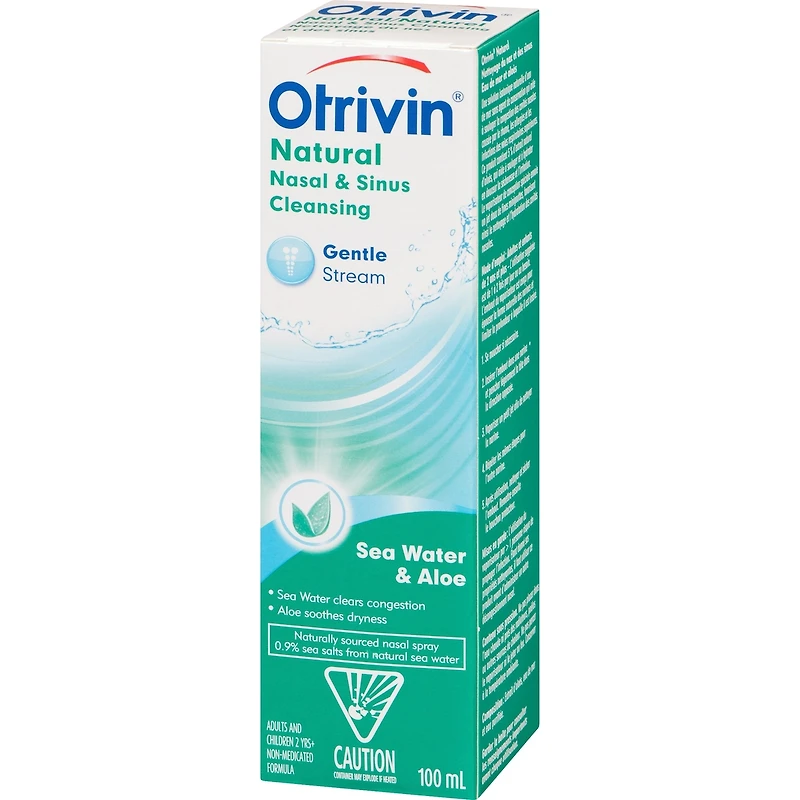 Soins d'hydratation nasale, solution saline de Otrivin