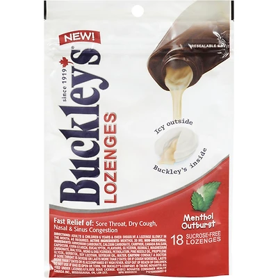Buckley's® Cough Lozenges Menthol Outburst 18 Lozenges Mint