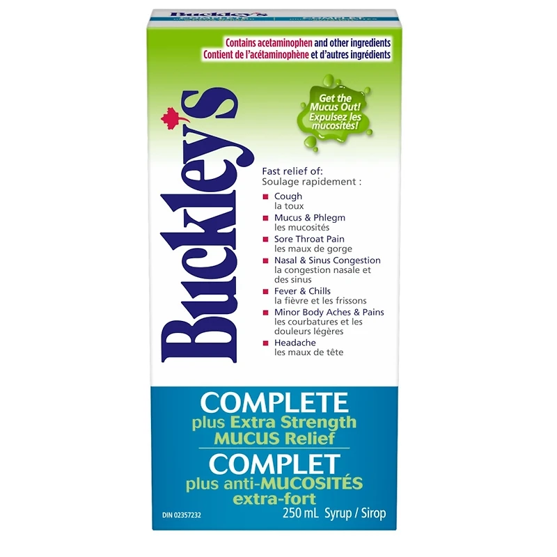 Buckley's®  Mucus Relief Cough Cold & Flu Syrup Sucrose-Free 250mL