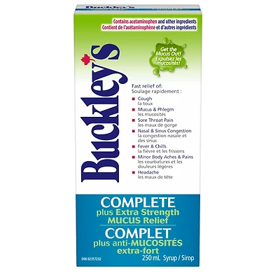 Buckley's®  Mucus Relief Cough Cold & Flu Syrup Sucrose-Free 250mL