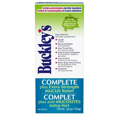 Buckley's®  Mucus Relief Cough Cold & Flu Syrup Sucrose-Free 150mL