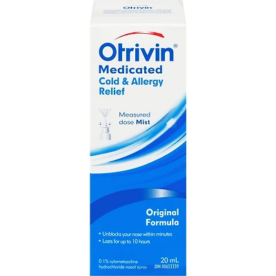 OTRIVIN Soulagement du rhume et des allergies, Brume à dose mesurée