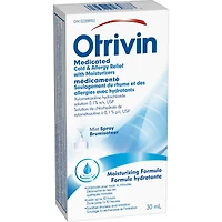 OTRIVIN Soulagement due rhume et des allergies avec hydrants.  Vaporisateur