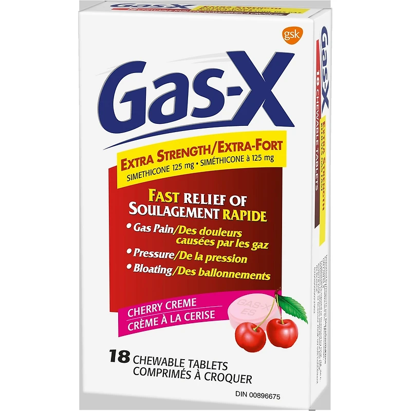 Gas-X Extra Strength, 18 units, Bite-Me Cherry