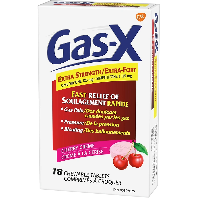 Gas-X Extra Strength, 18 units, Bite-Me Cherry