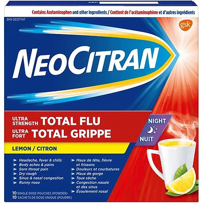 Ultra Strength Total Flu Night Lemon