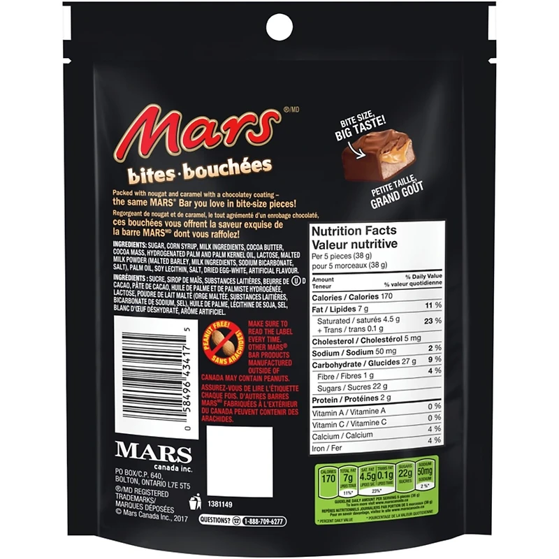 Peanut Free Chocolate Candy Bites, Sharing Bag