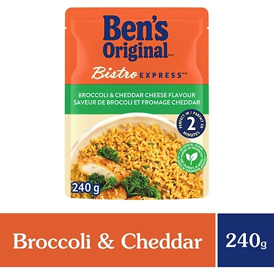 Riz d'accompagnement saveur de brocoli et fromage cheddar