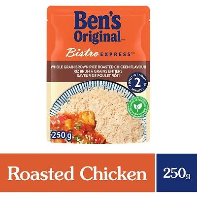 Rice Side Dish Whole Grain Brown Rice Roasted Chicken Flavour