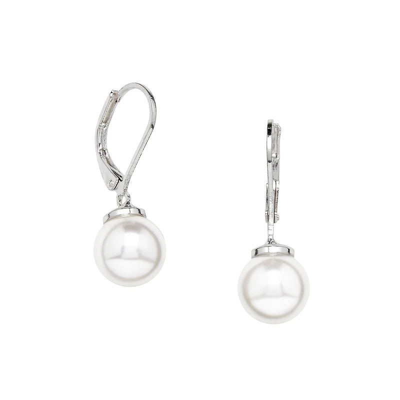 Euro Pearl Drop Earring