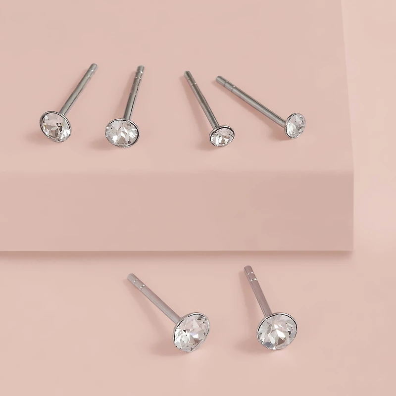Joe SS Trio Cry Stud Earring