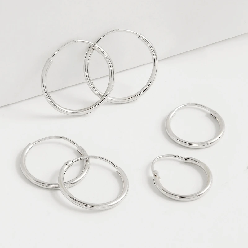 Joe SS Trio Hoop Earring