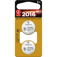 Paquet de 2 piles pour montre au lithium 2016