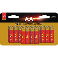 Paquet de  piles alcalines AA longue durée